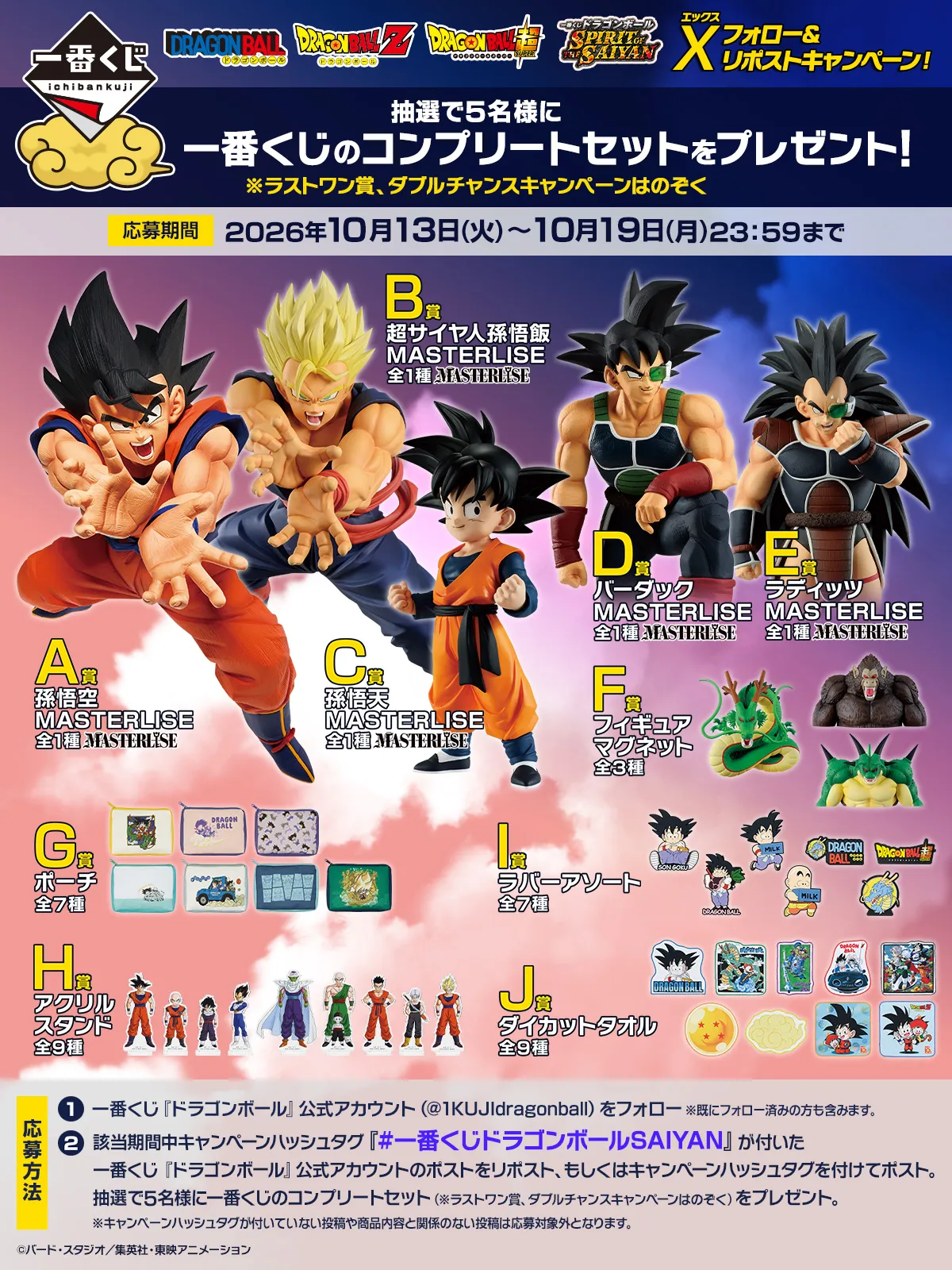 一番くじ ドラゴンボール BATTLE OF THE SUPER SAIYAN Xキャンペーン