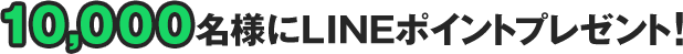 一番くじLINE公式アカウントを友だち追加後、LINEからダブルチャンスキャンペーンへ応募していただいた方の中から抽選で10,000名様にLINEポイント「100ポイント」をプレゼント！