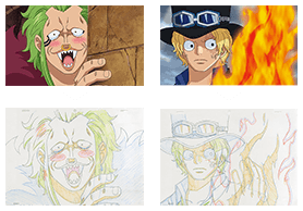「アニメ原画」を再現