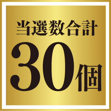 当選数合計 30個