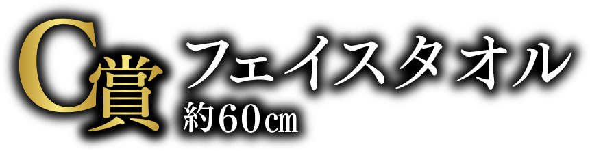 【C賞】フェイスタオル（約60cm）