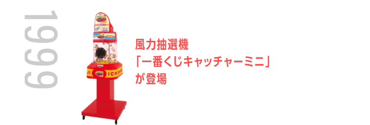 風力抽選機「一番くじキャッチャーミニ」が登場