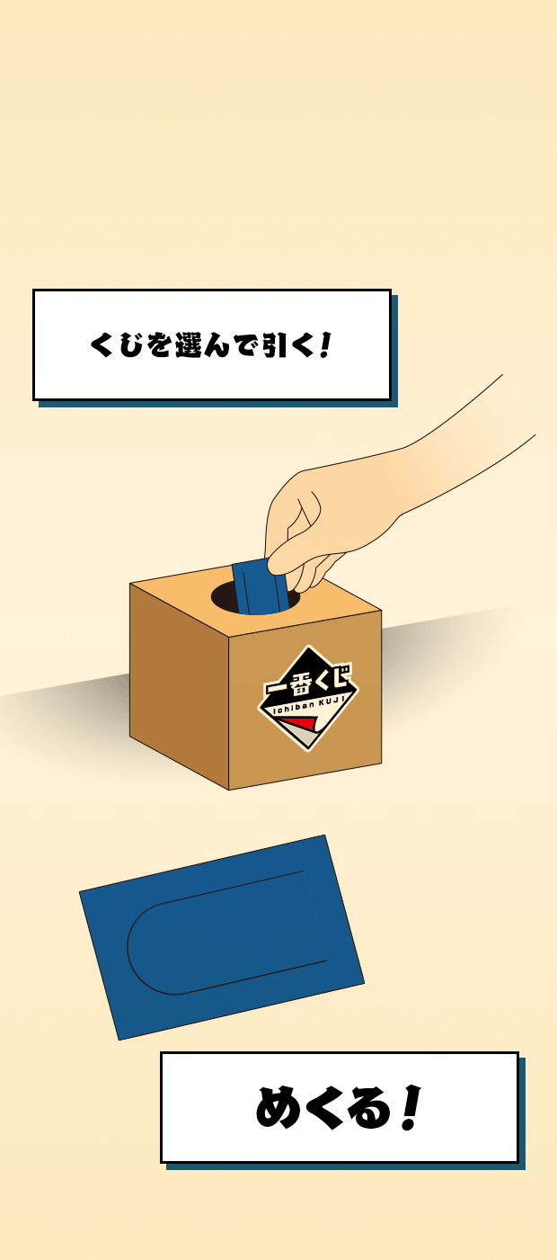 くじを選んで引く！めくる！