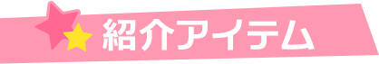 紹介アイテム