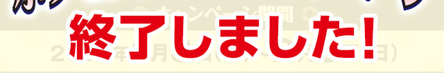 キャンペーン期間：2015年1月8日（木）～2月8日（日）