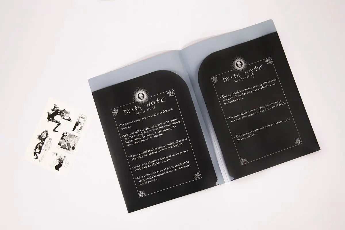 I賞 『ステーショナリーアソート ダブルポケットクリアファイル&透明シール』クリアファイルを開いた状態